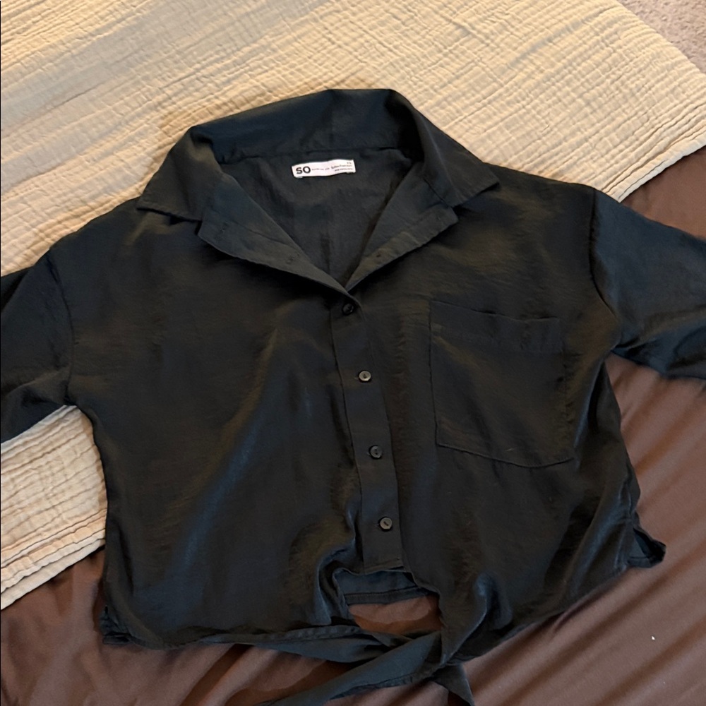 SO Charcoal Button-Up Shirt